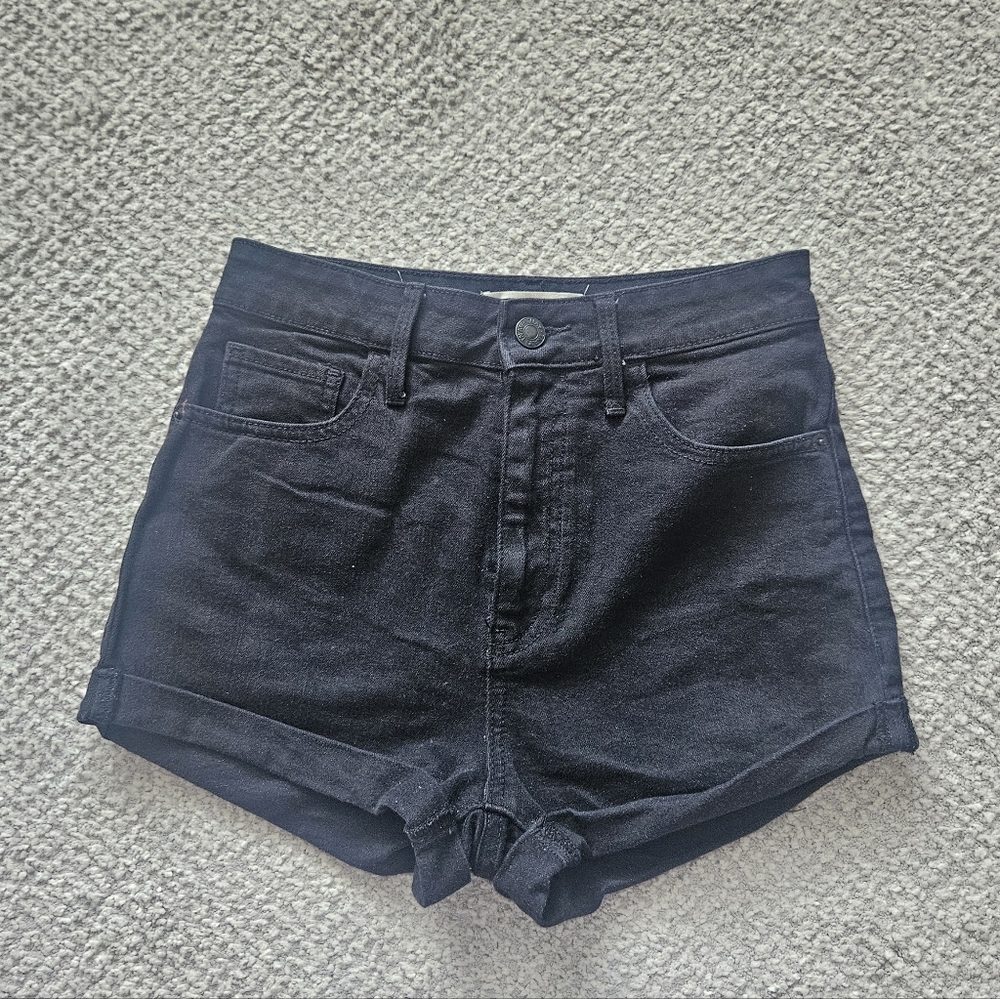 TNA Black Shorts Cotton Blend W26 Aritzia